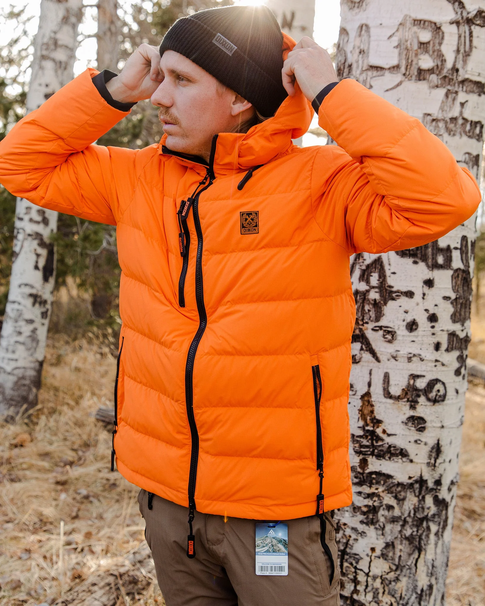 The Ridge Down Puffer Jacket - Orange - Image 4