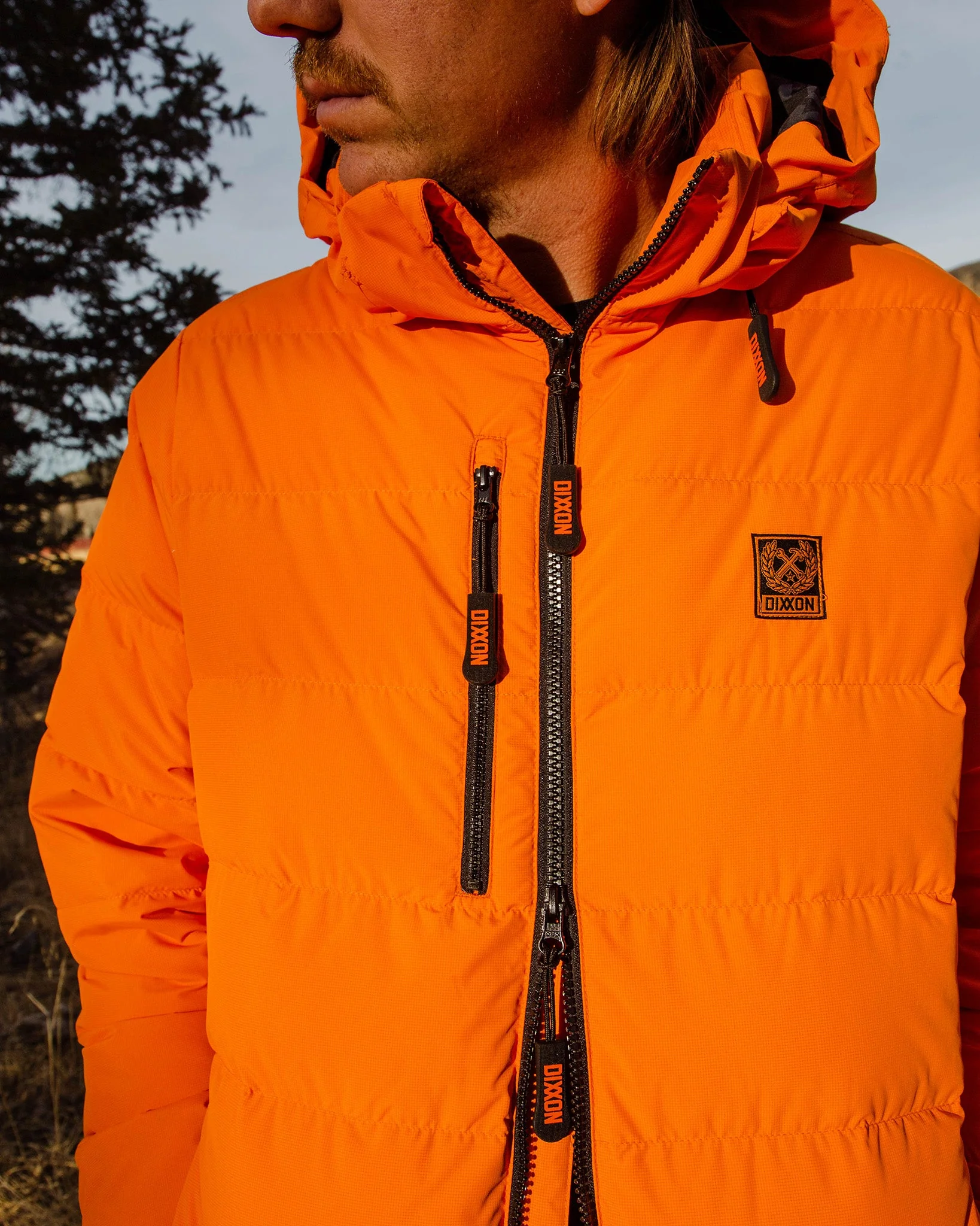 The Ridge Down Puffer Jacket - Orange - Image 6