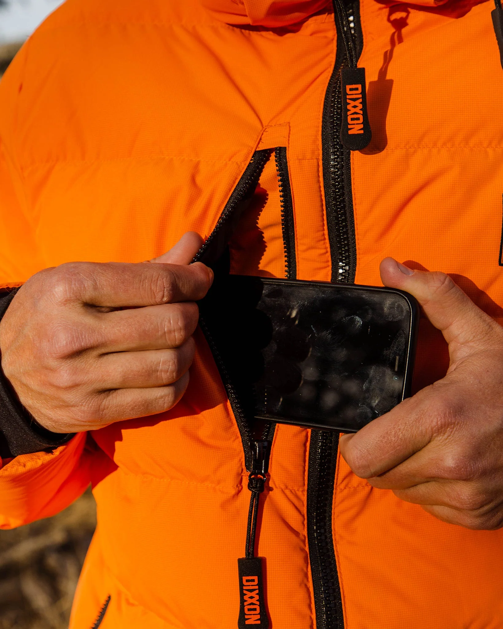 The Ridge Down Puffer Jacket - Orange - Image 7