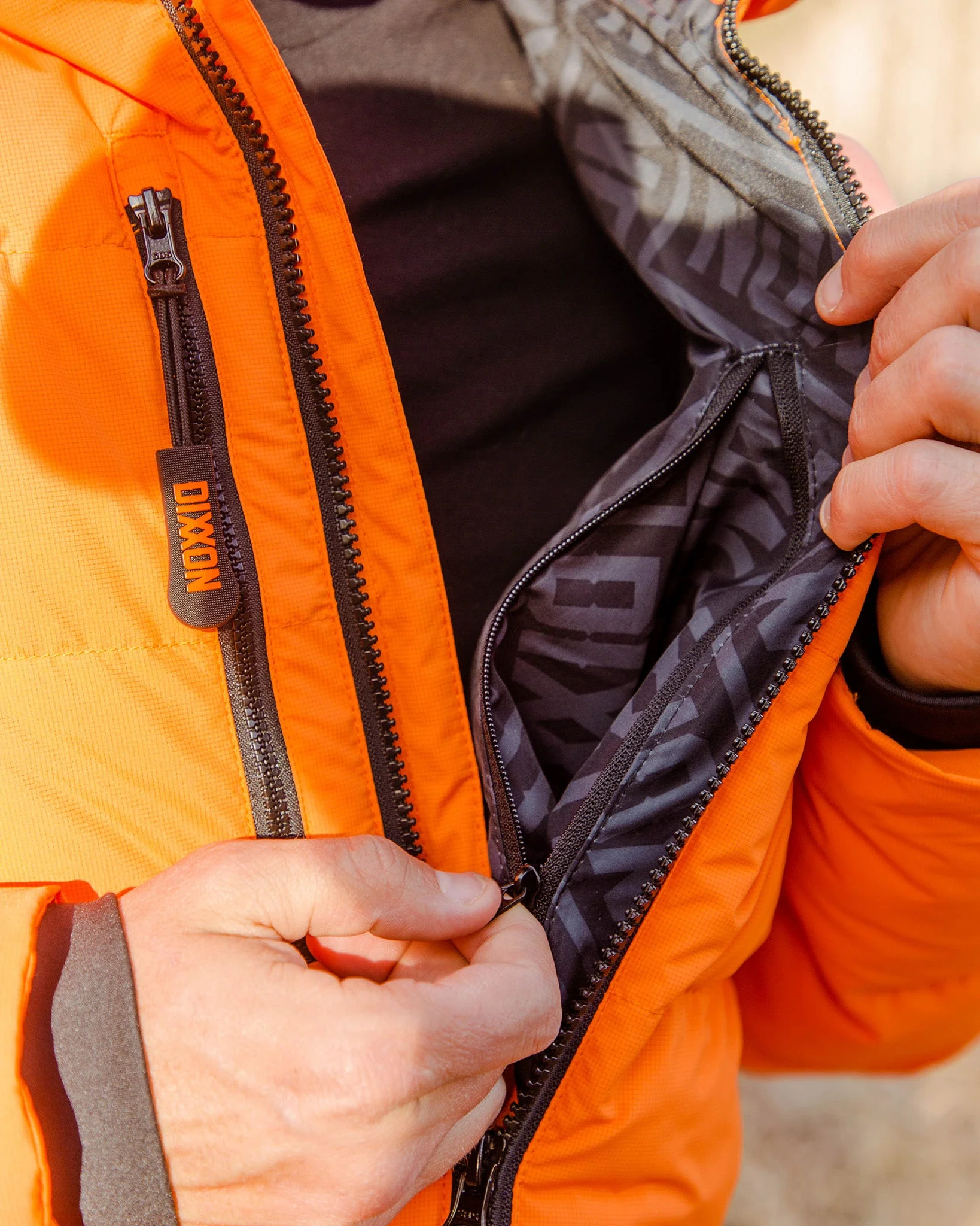The Ridge Down Puffer Jacket - Orange - Image 8