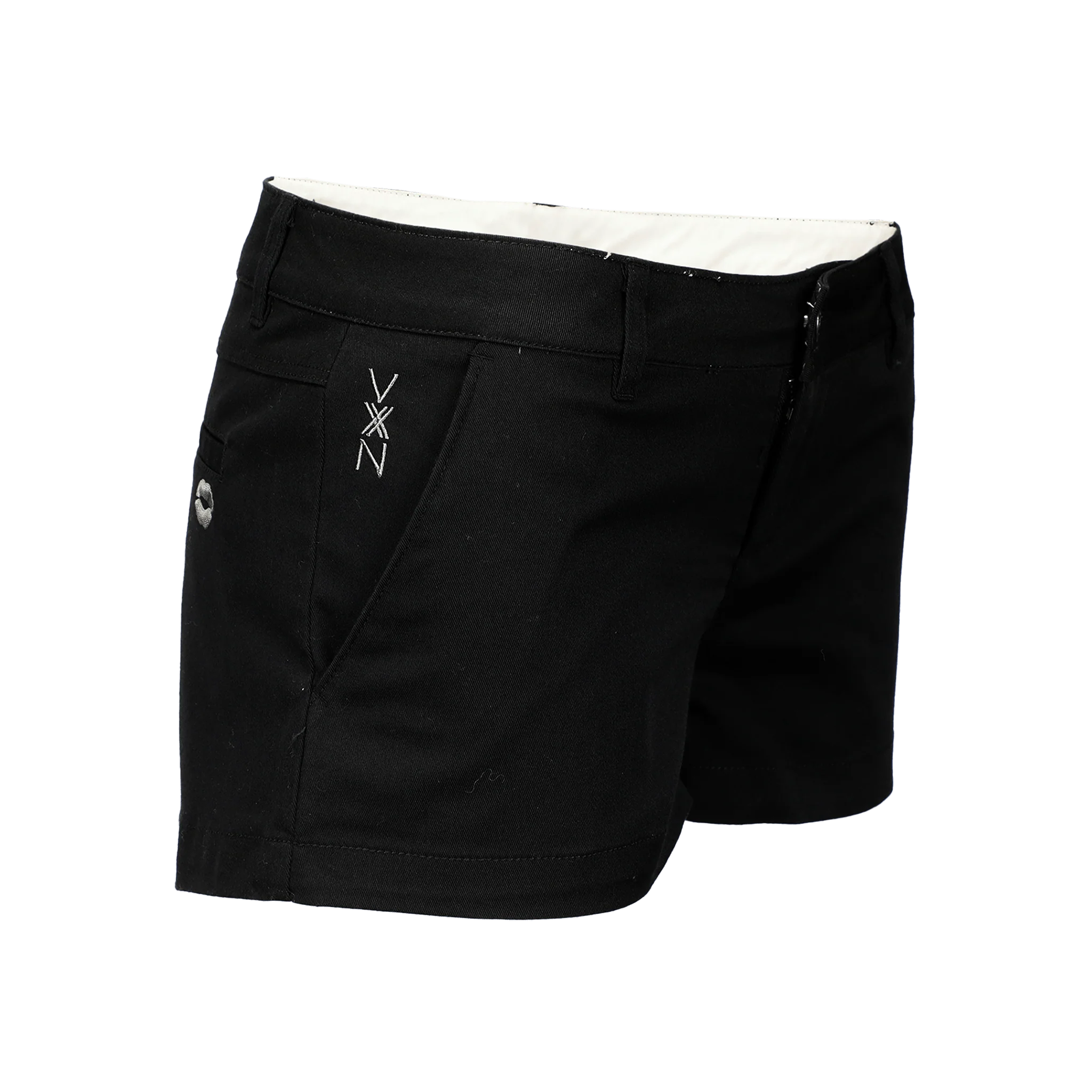 Vixxon Chino Shorts - Black - Image 2