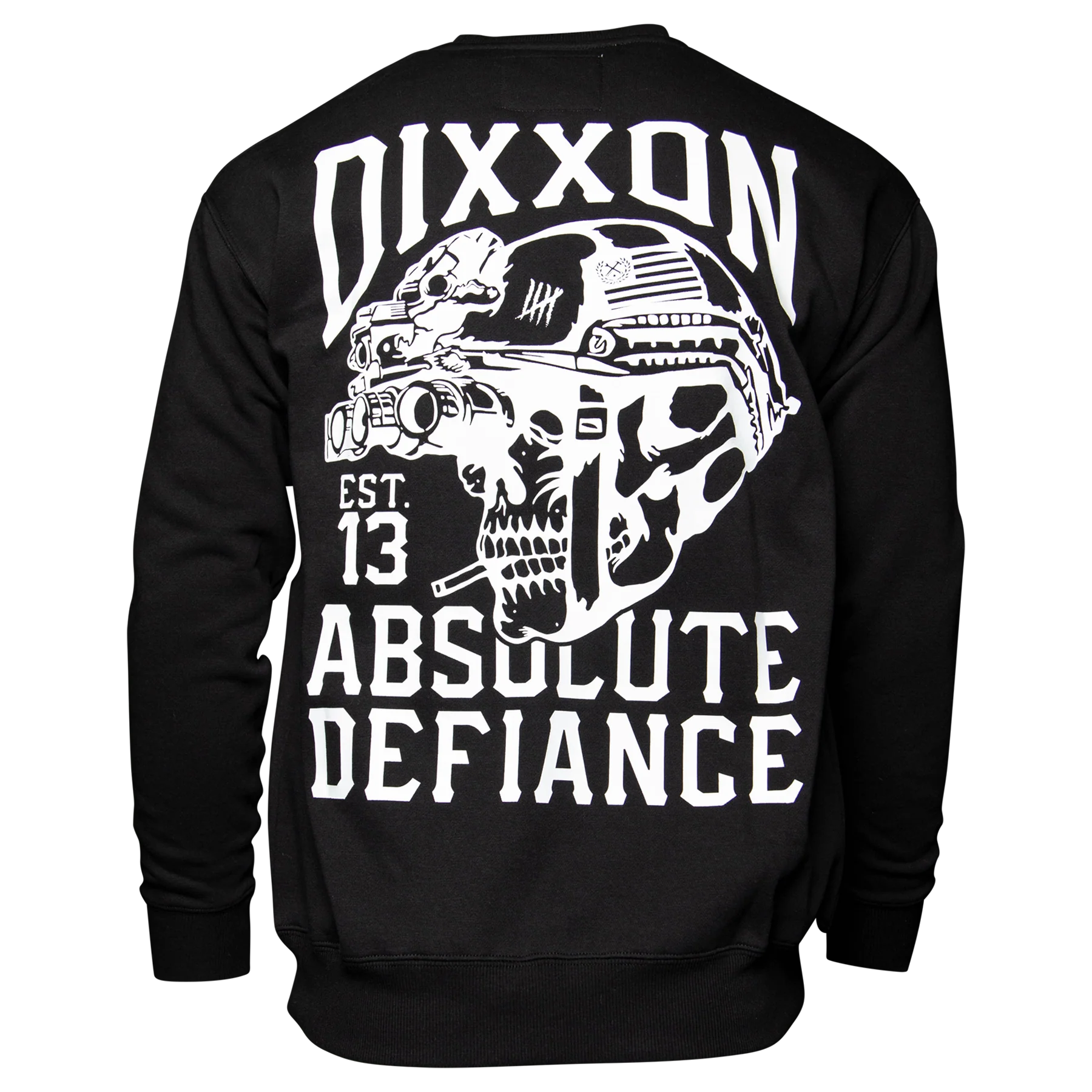 White Absolute Defiance Crewneck - Black