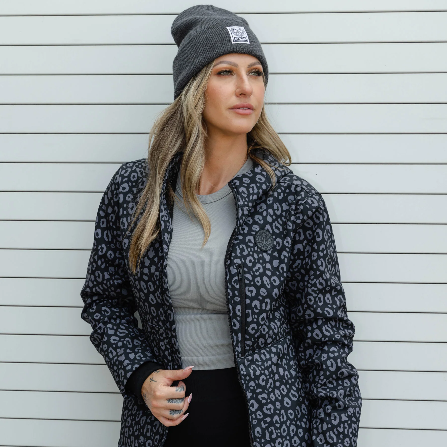 Women's Anchor Jacket 2.0 - Black Leopard