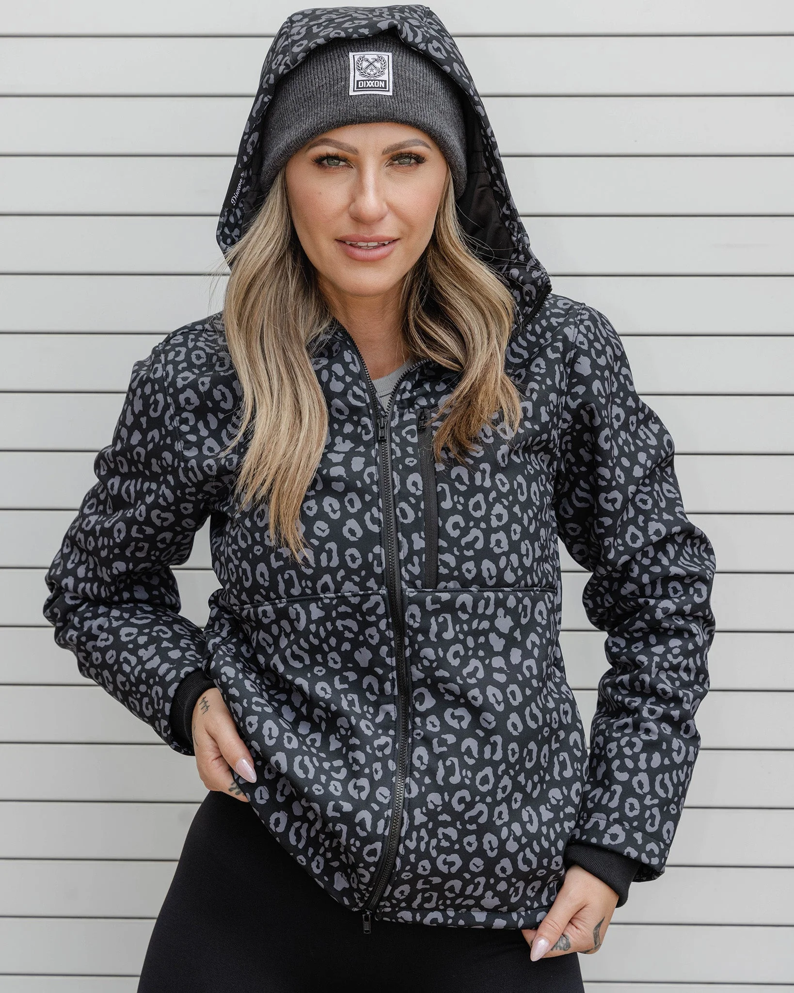Women's Anchor Jacket 2.0 - Black Leopard - Image 6