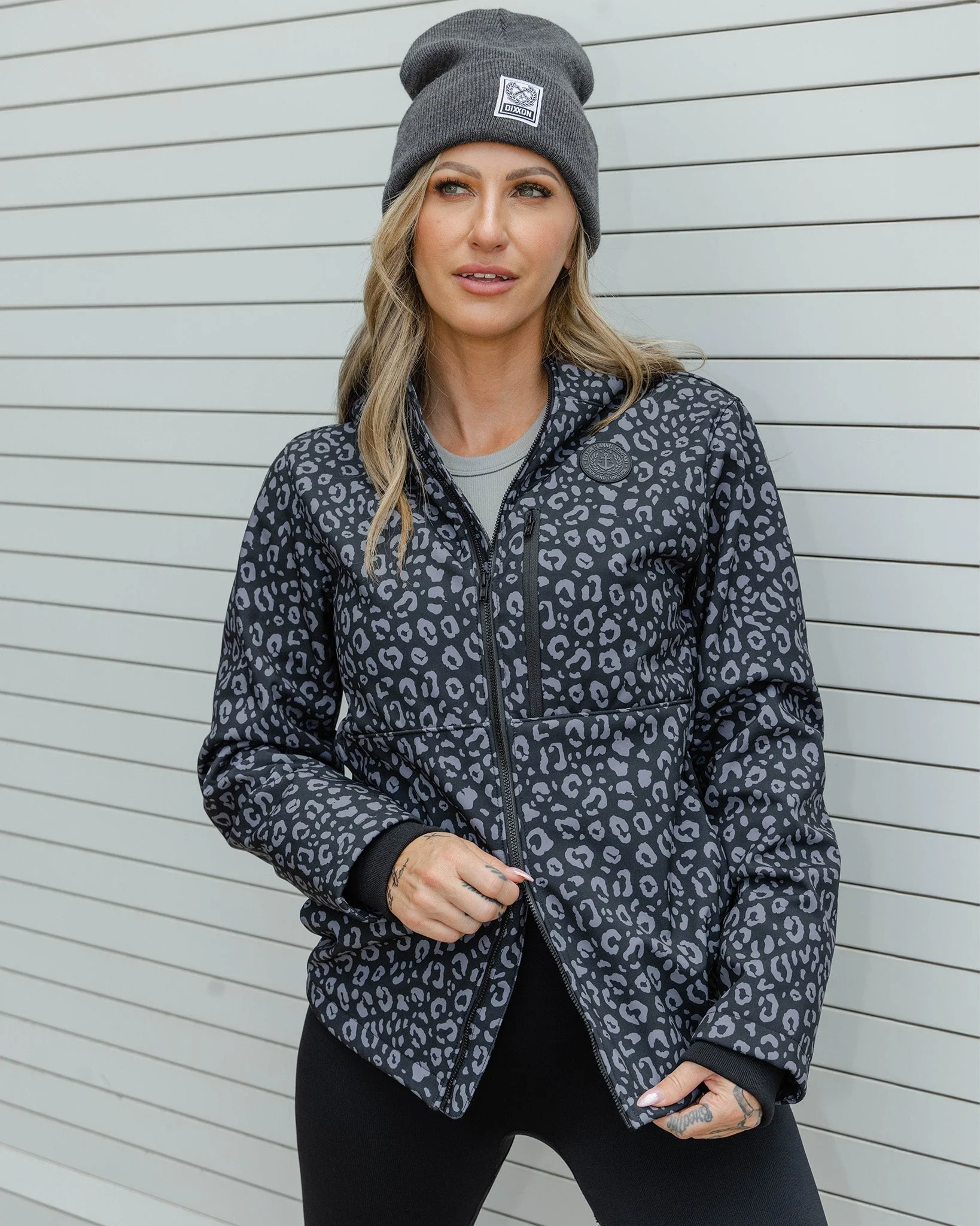 Women's Anchor Jacket 2.0 - Black Leopard - Image 7