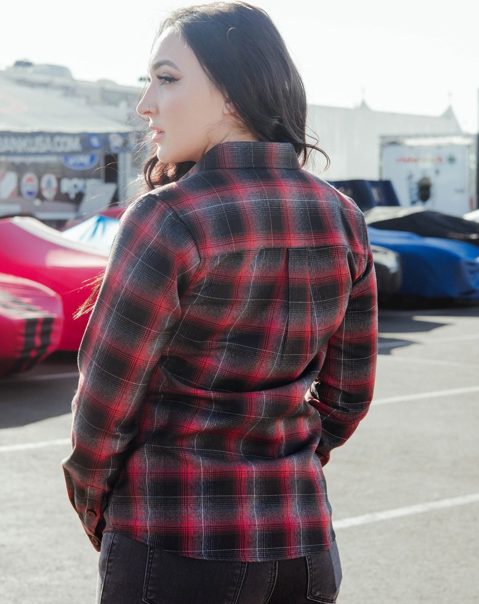 Women's Barrett Jackson 2025 Flannel - Image 3