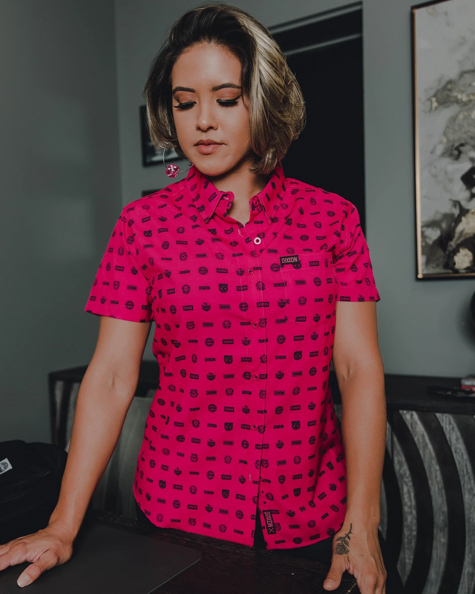 Women's Executive Short Sleeve - Pink - Image 2