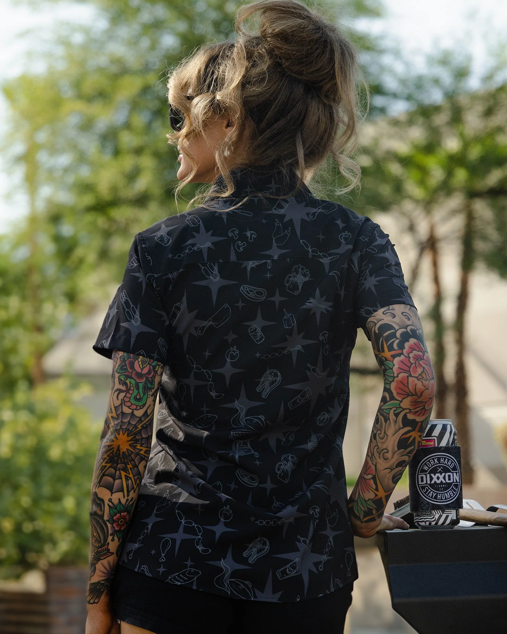 Women's Pit Boss Party Shirt - Black - Image 3
