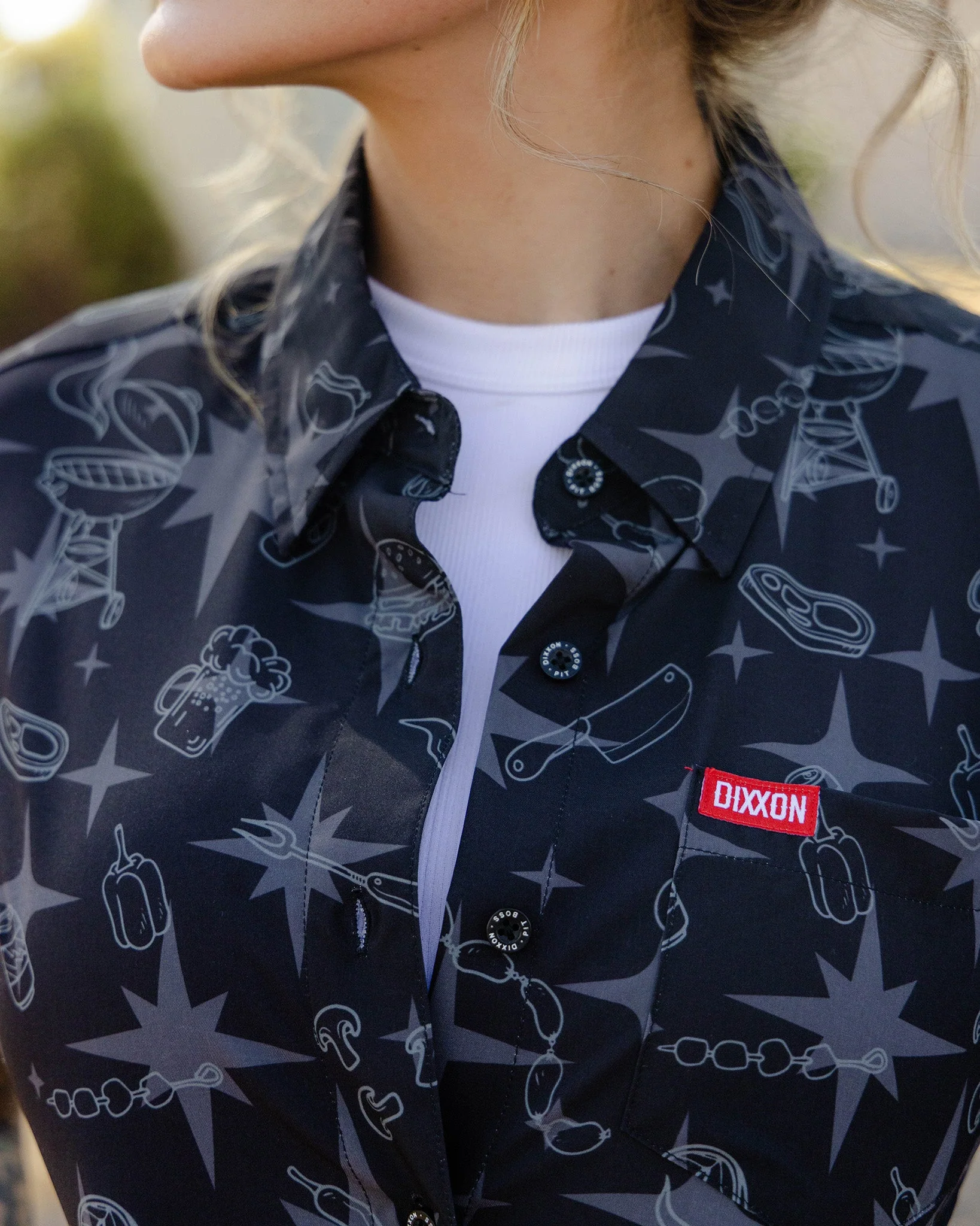 Women's Pit Boss Party Shirt - Black - Image 4