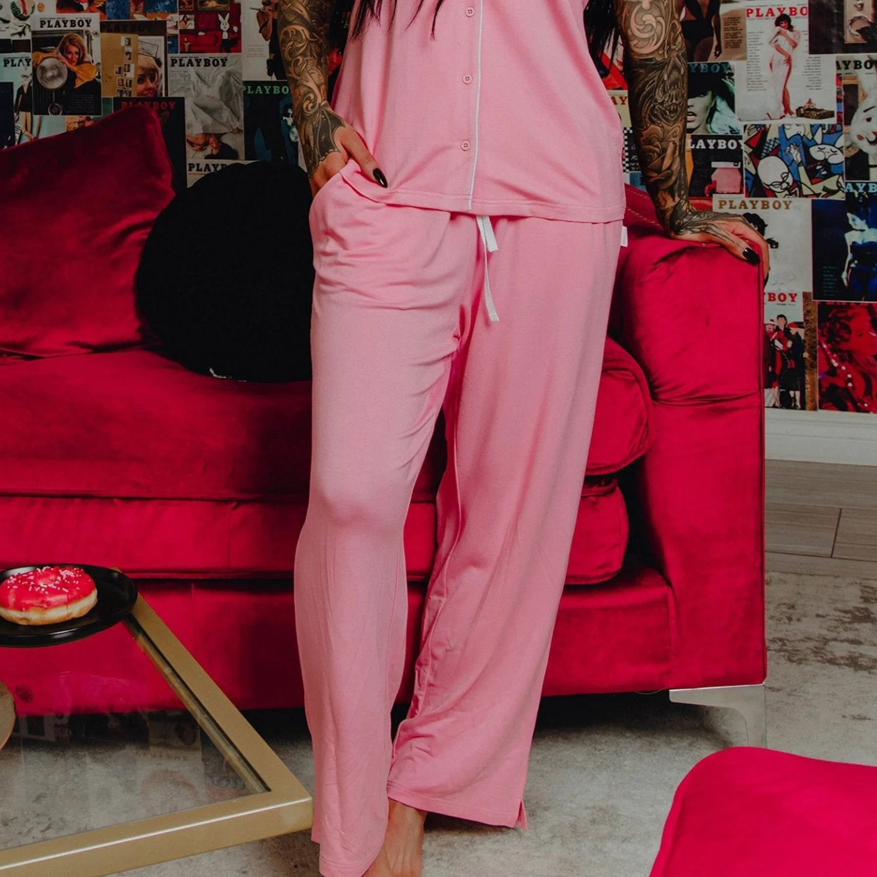 Women's Pyjama Pants - Pink