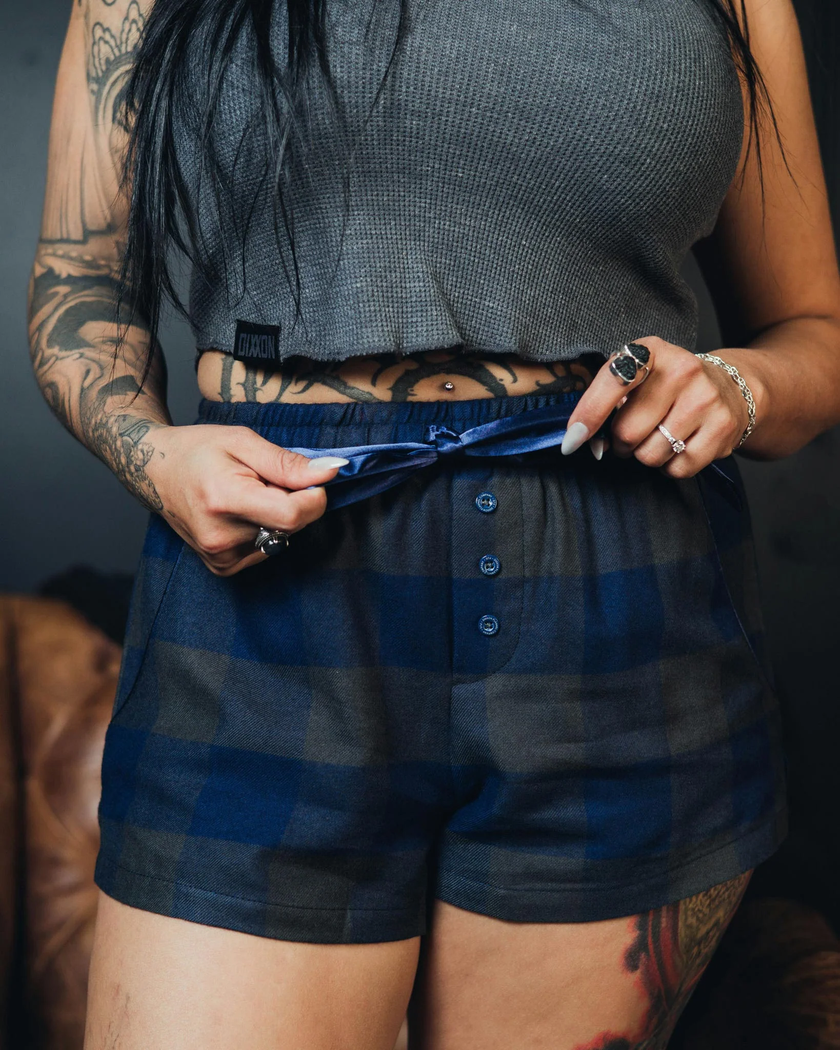 Women's Pyjama Shorts - 0 Dark 30 - Image 3