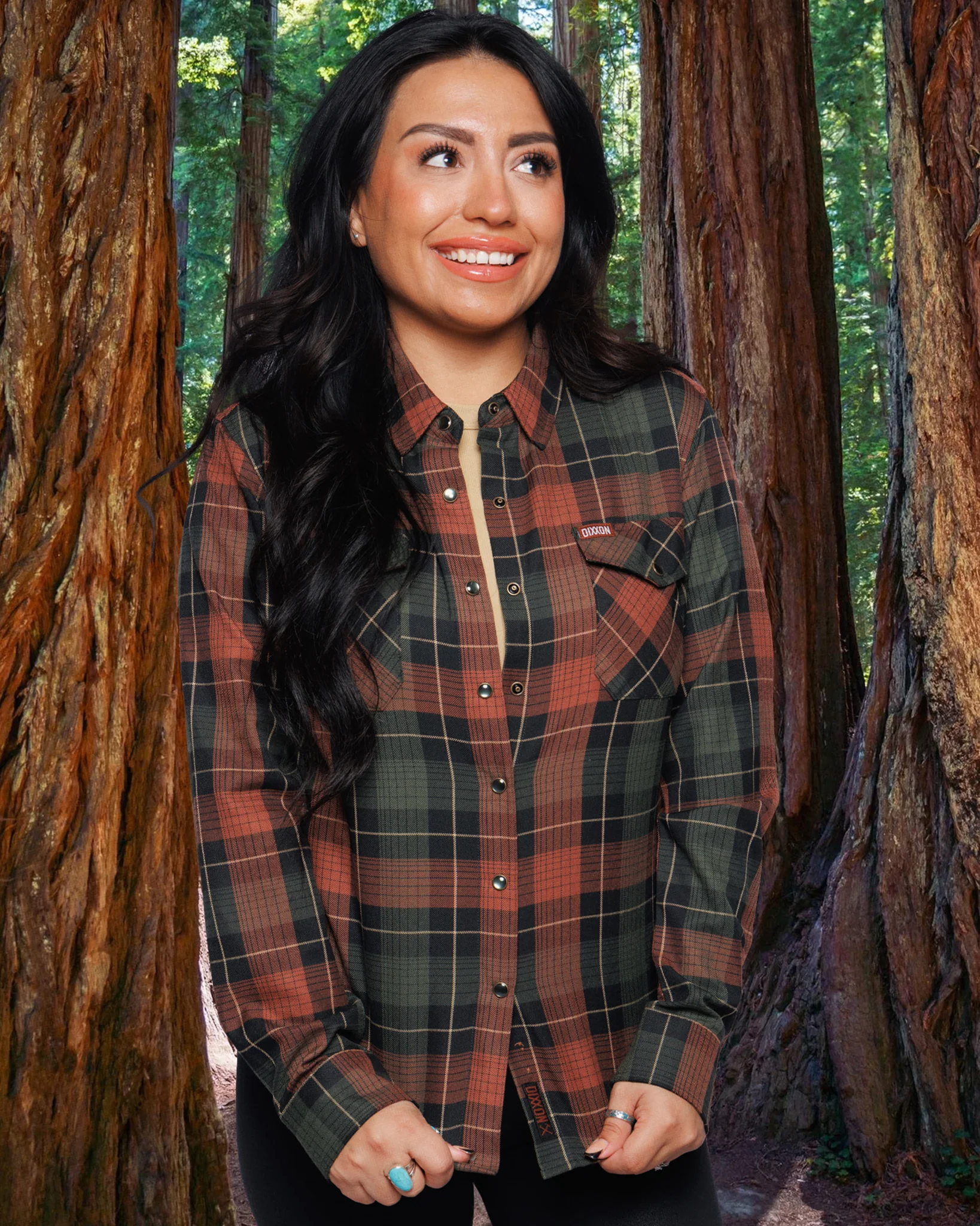 Women's Redwood Forest Flannel - This Land Series - Image 2