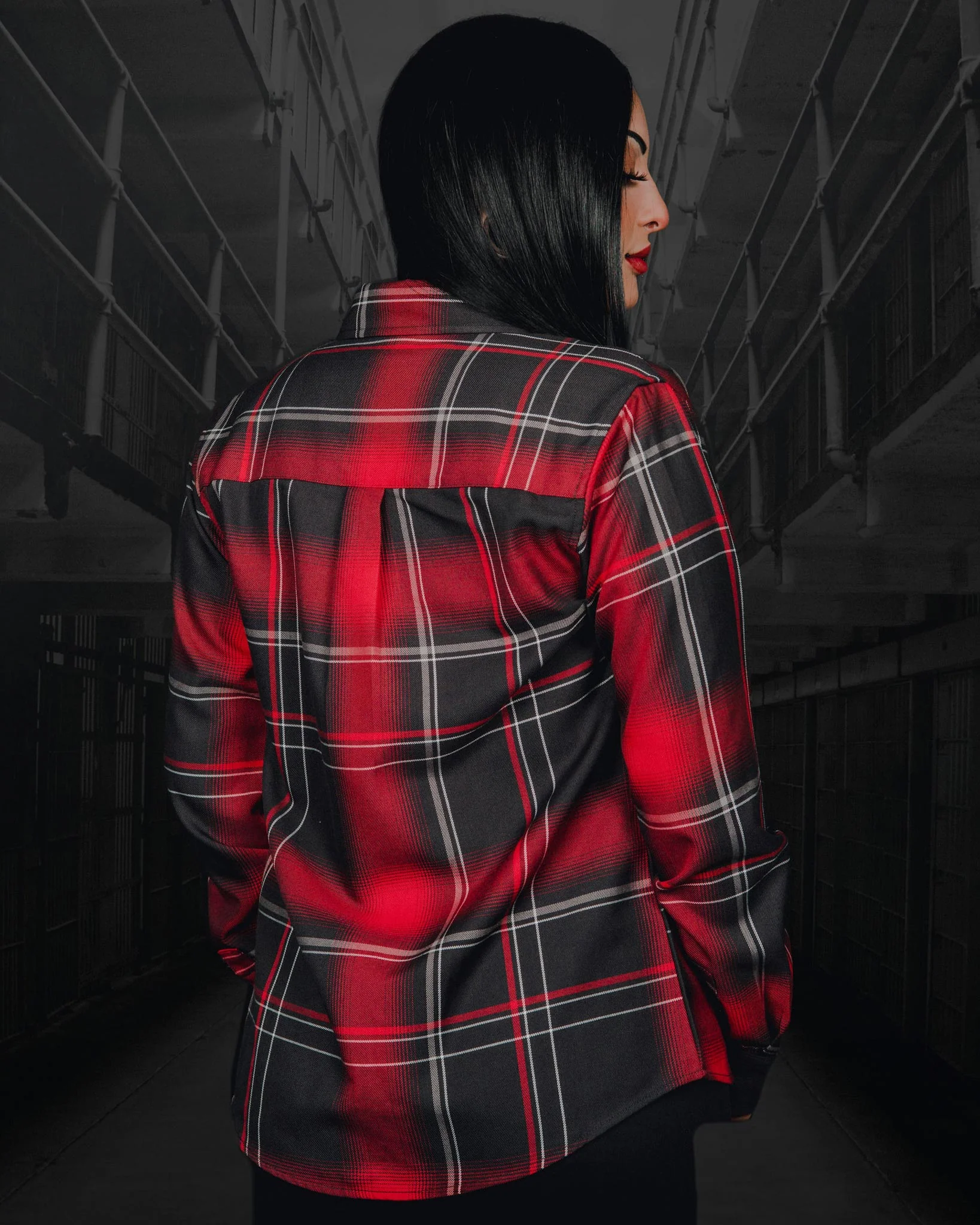 Women's Social Distortion Prison Bound Flannel - Image 7