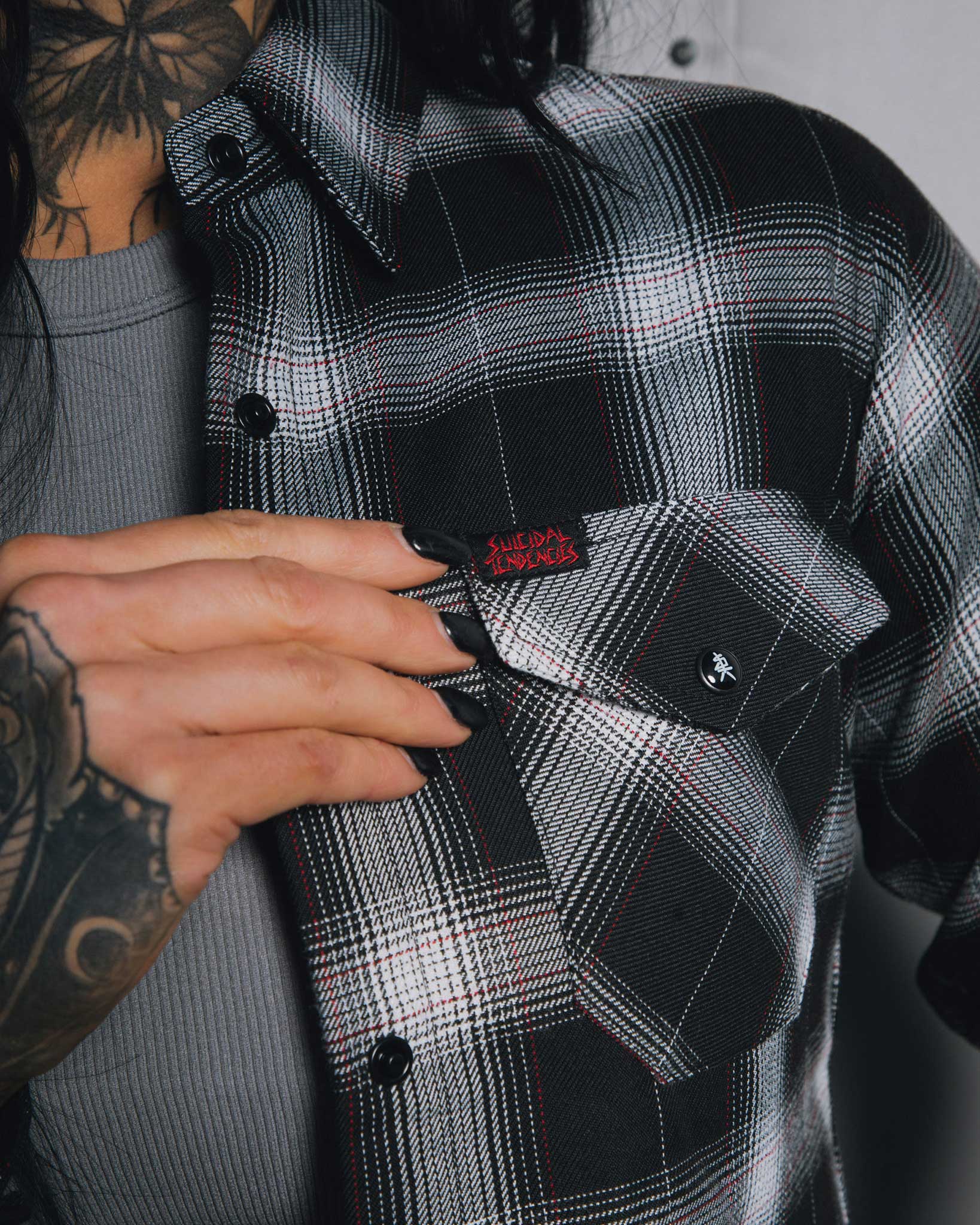 Women's Suicidal Tendencies 40YR Flannel - Image 2
