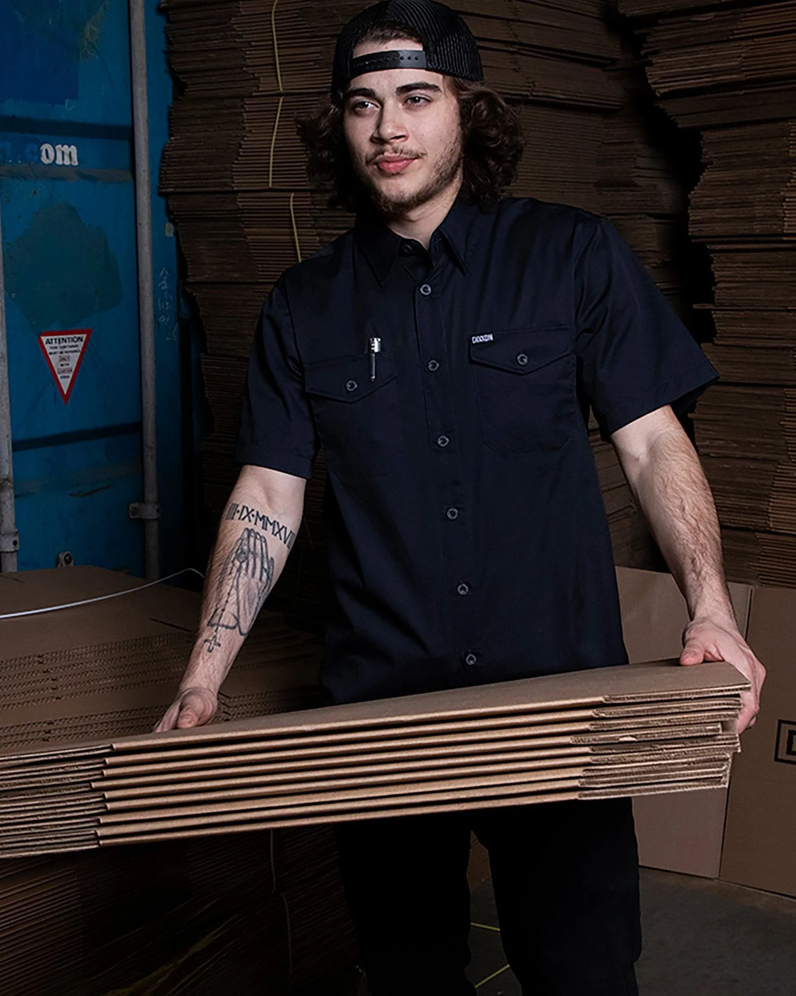 WorkForce Short Sleeve Shirt - Navy - Image 2