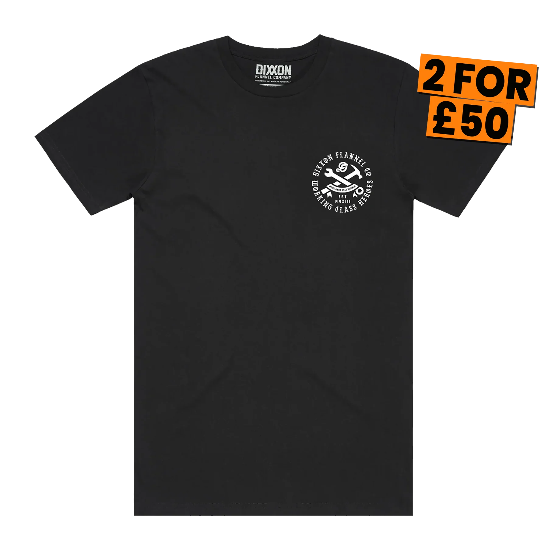 Working Class Badge T-Shirt - Black - Image 2