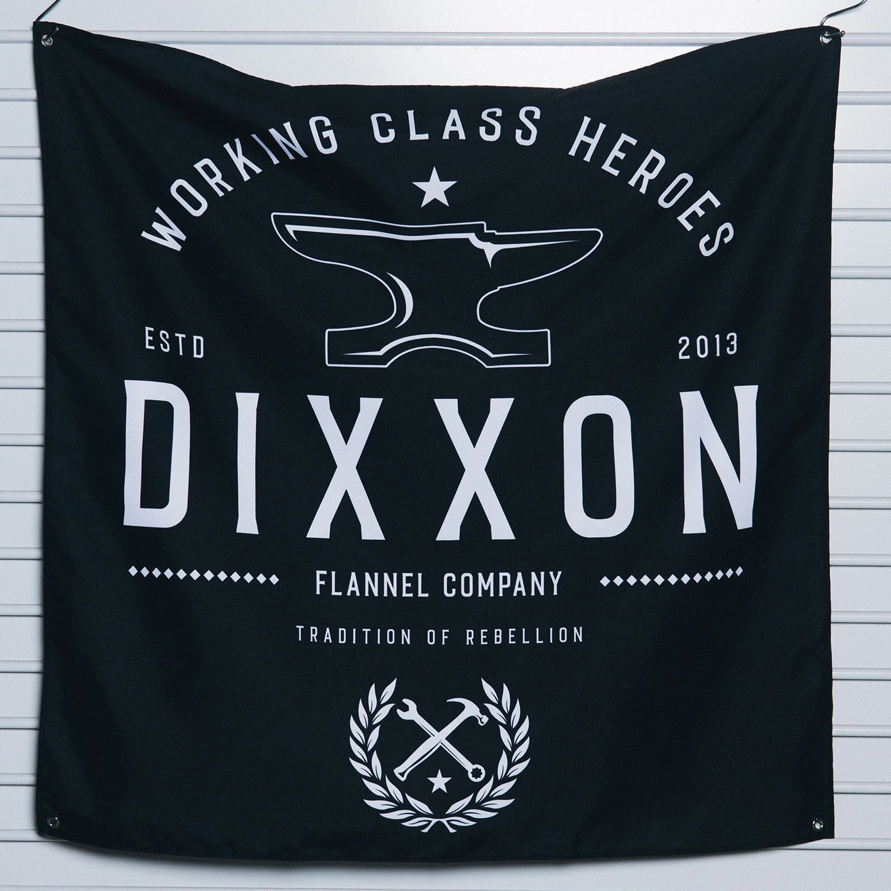 Working Class Heroes Garage Banner - 36" x 36"