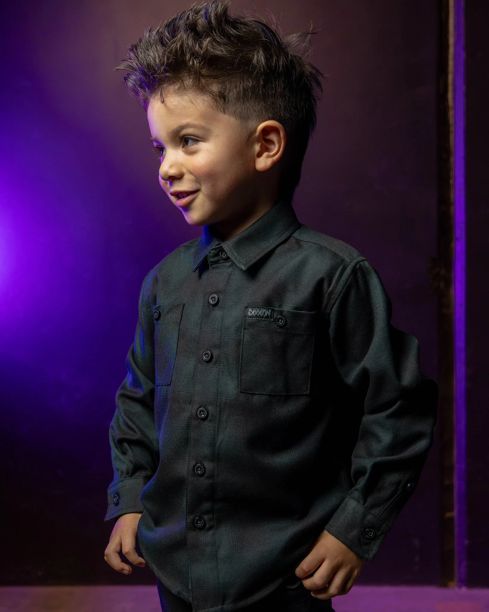 Youth Bolt Party Shirt - Black & Grey - Image 2