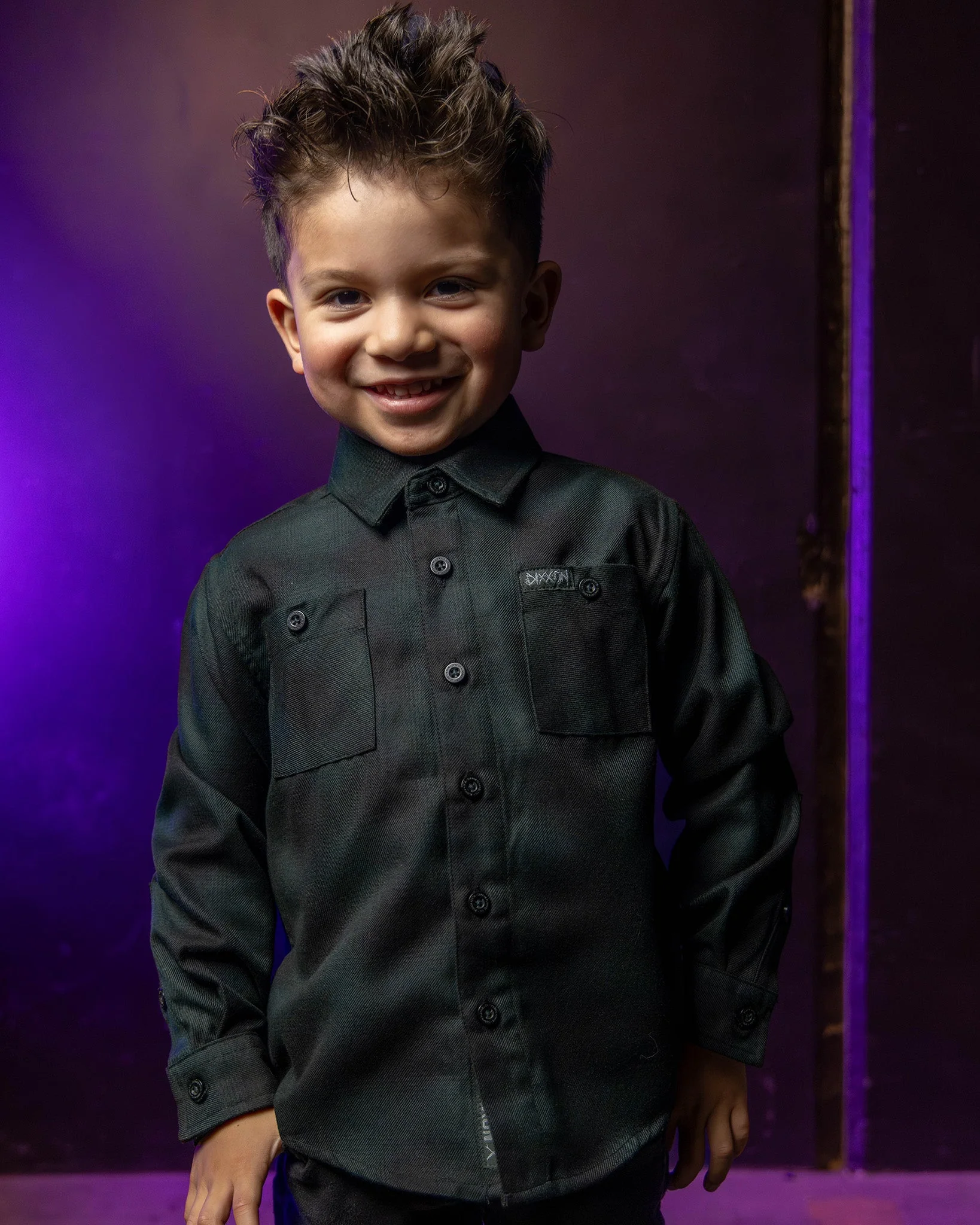 Youth Bolt Party Shirt - Black & Grey - Image 3