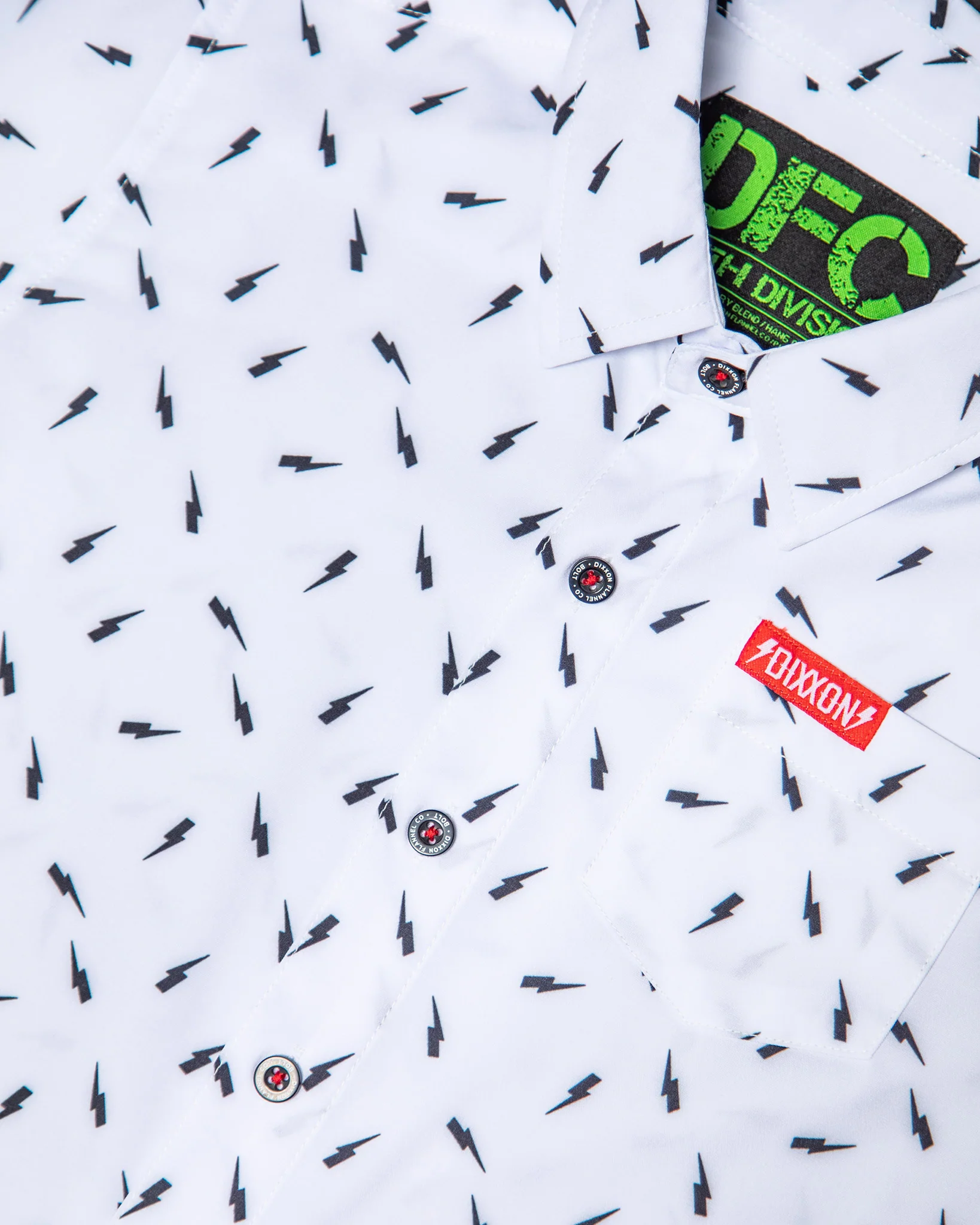 Youth Bolt Party Shirt - White & Black - Image 2