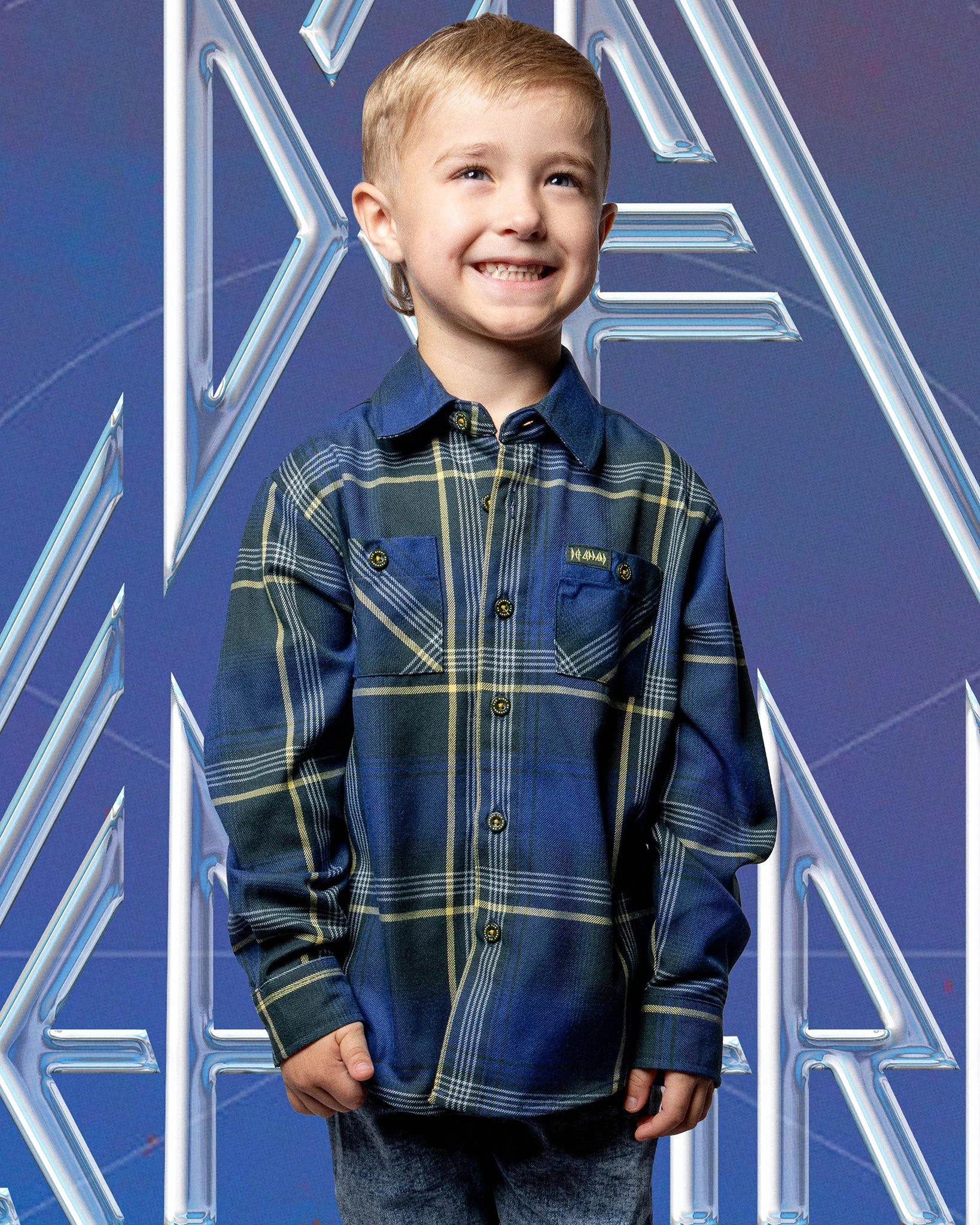 Youth Def Leppard 'On Through the Night' Flannel - Image 2
