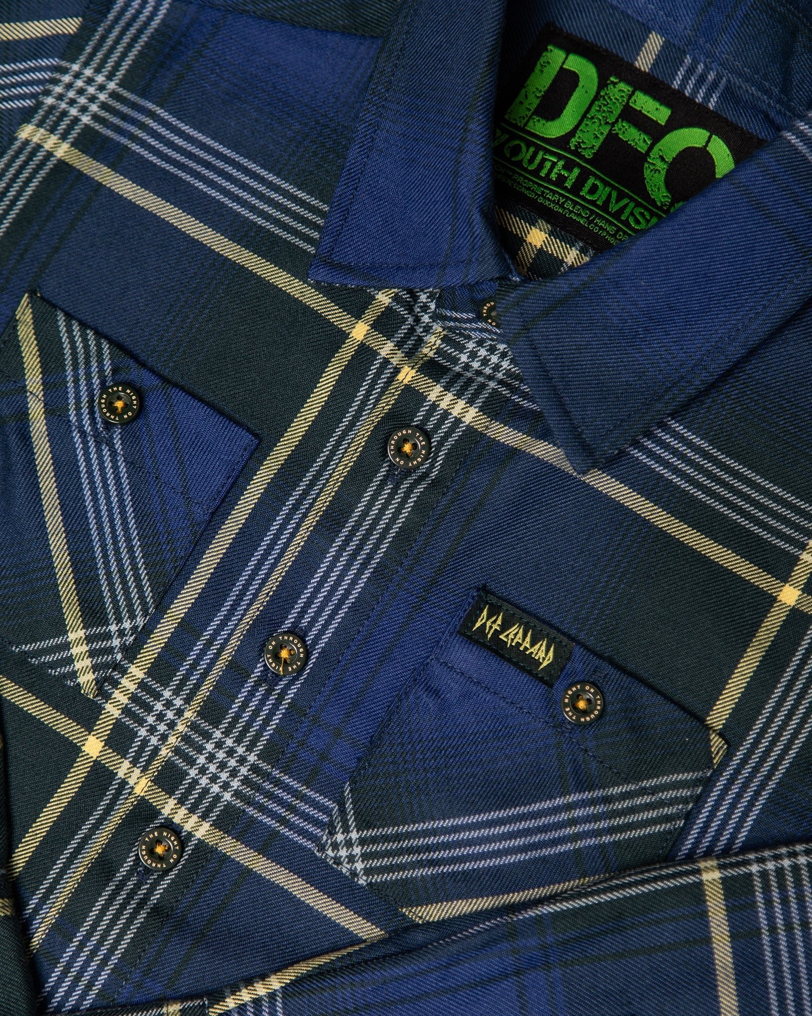 Youth Def Leppard 'On Through the Night' Flannel - Image 3