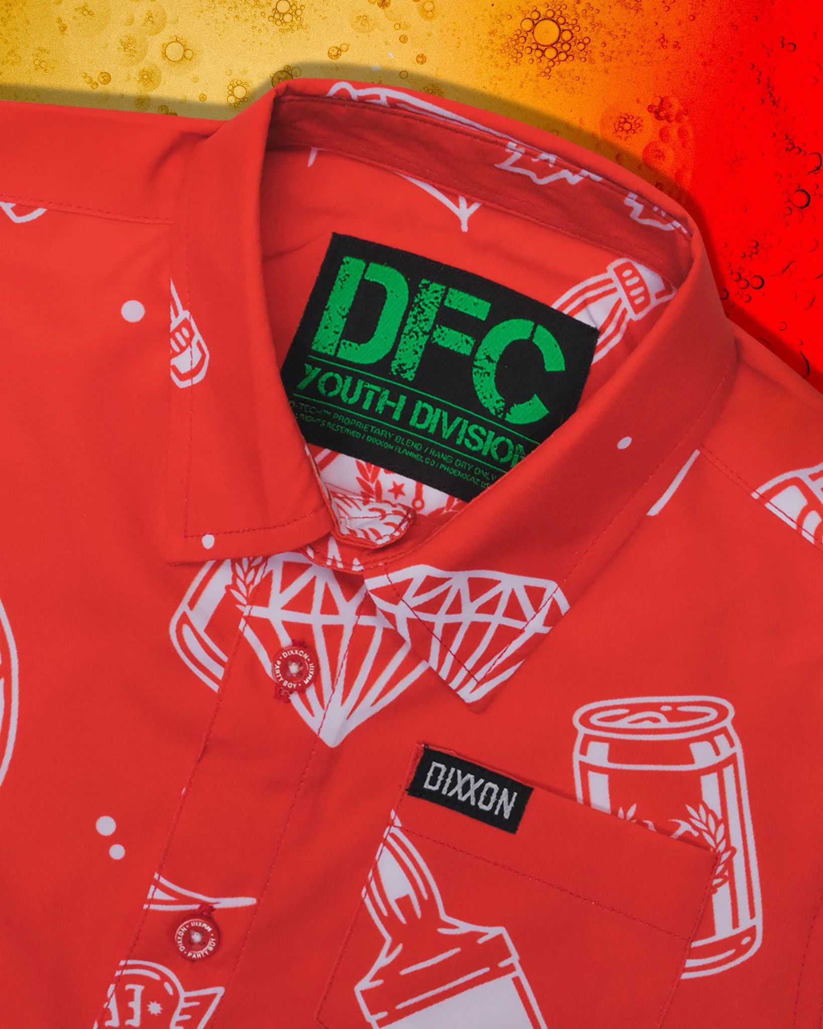 Youth Party Boy 10 YR Short Sleeve - Red - Image 2