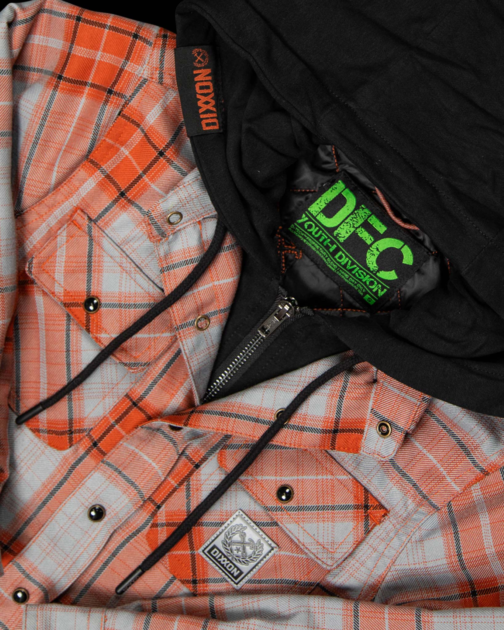 Youth Superior Hooded Flannel Jacket - Image 2